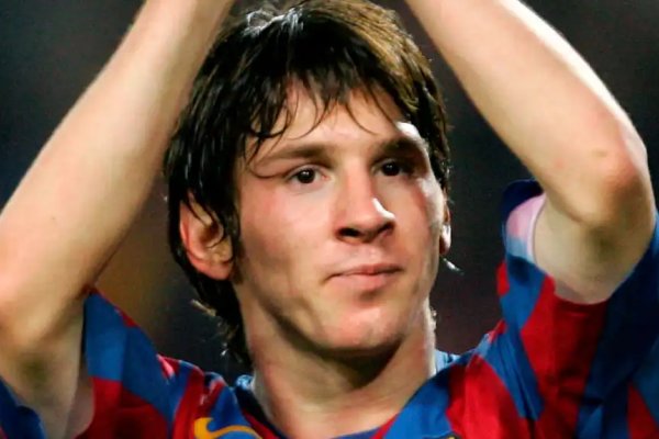 un joven Messi